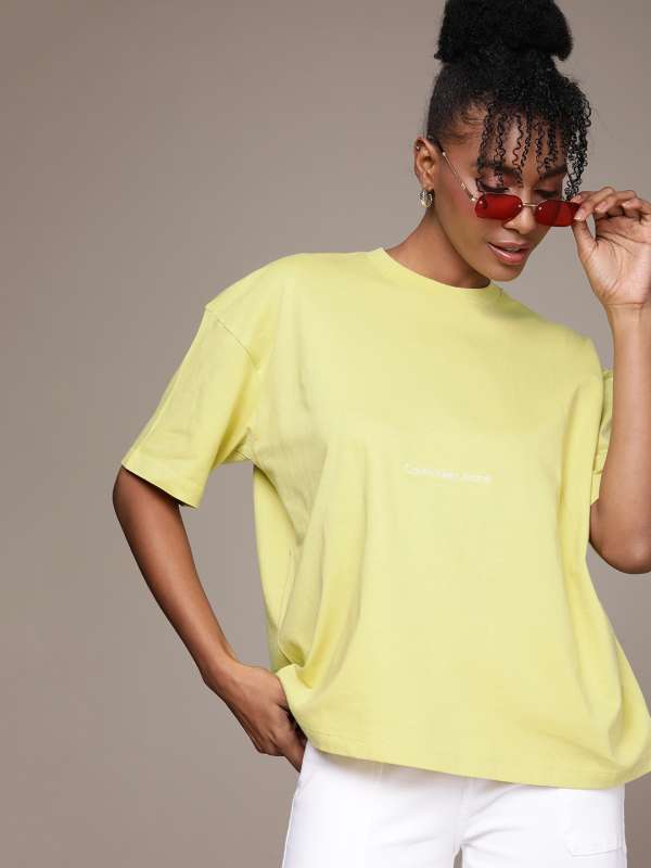 Calvin Klein Yellow Tshirts - Buy Calvin Klein Yellow Tshirts online in  India
