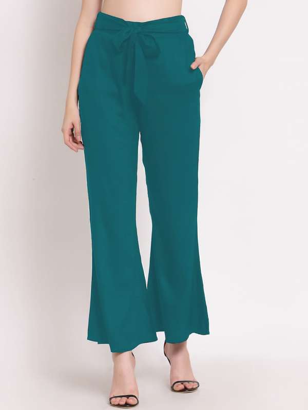 SASSAFRAS Women Slim Fit HighRise Bootcut Trousers Price in India Full  Specifications  Offers  DTashioncom
