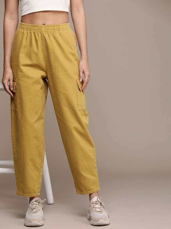 Buy Musturd Trousers & Pants for Women by GOLDSTROMS Online