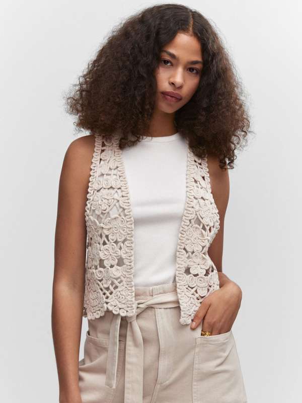 Sleeveless top with shrug on sale
