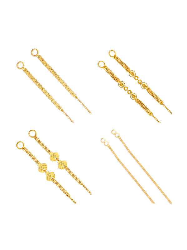 Gold ear chain best sale design with price