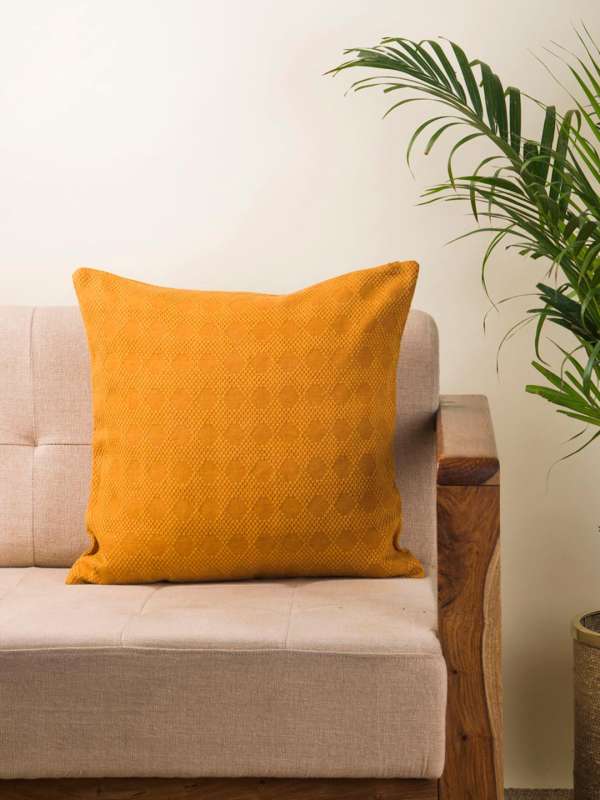 Mustard yellow shop pillow