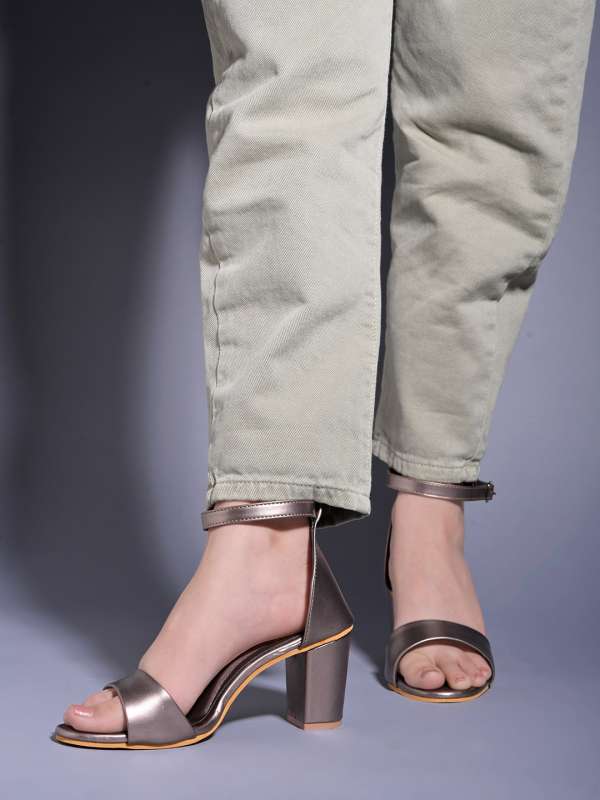 Grey heels online clearance
