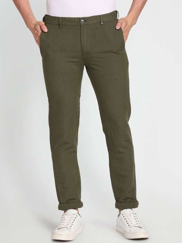 Arrow Linen Trousers  Buy Arrow Linen Trousers online in India