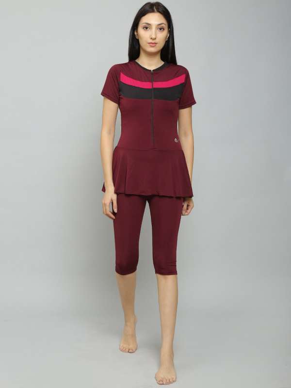 Frock style swimming costume for ladies online