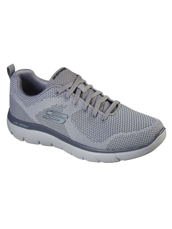 Mens gray skechers 2025