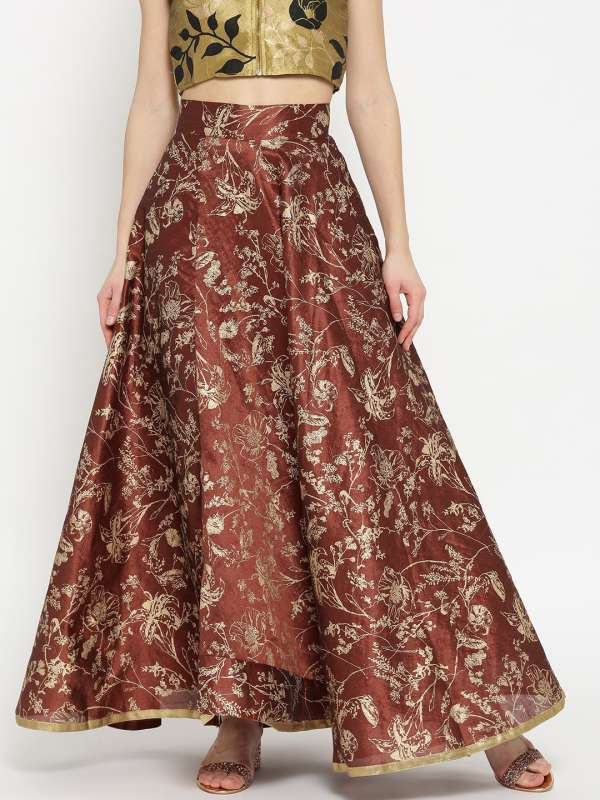 myntra long skirts