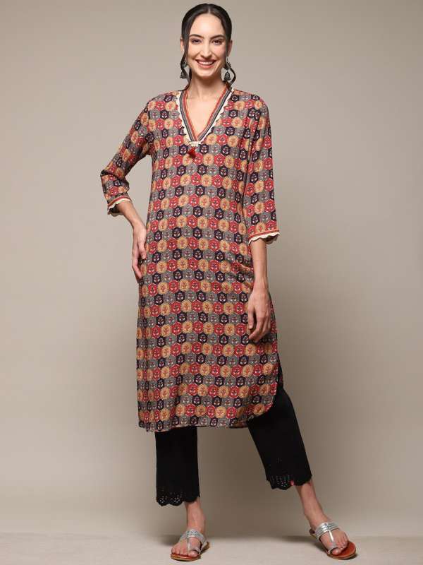 Biba Maroon Kurta Buy Biba Maroon Kurta online in India