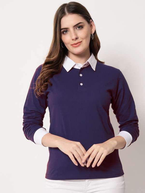 Collar t store shirt for girls