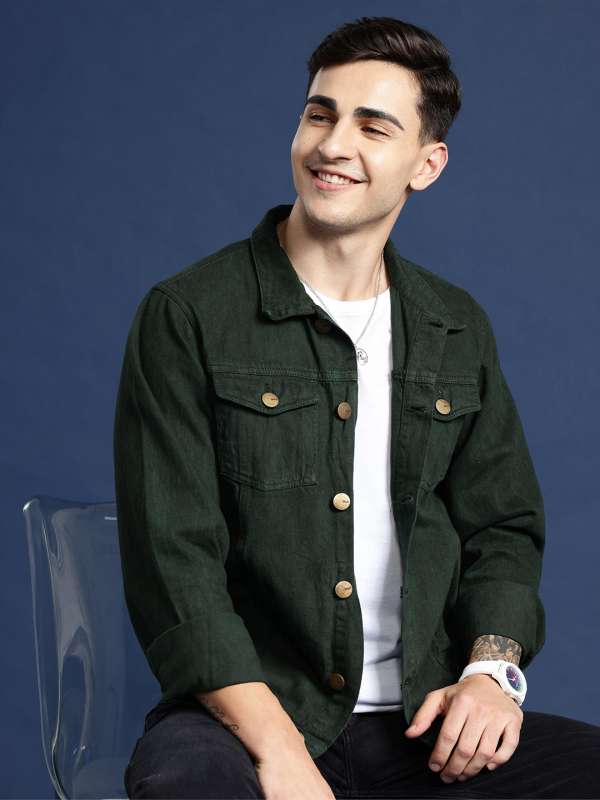 Hunter green 2025 jean jacket