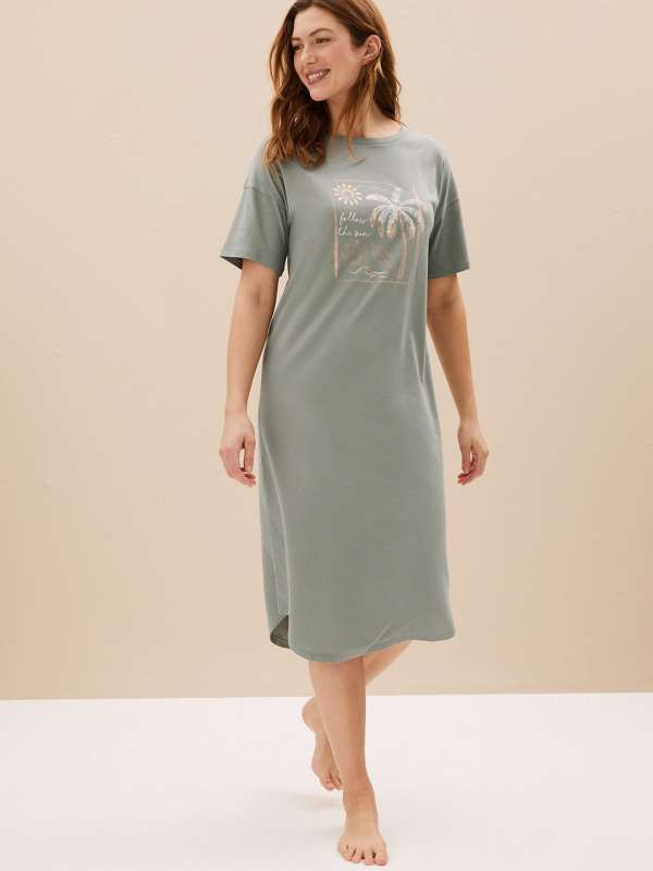 Marks Spencer Cotton Nightdresses Buy Marks Spencer Cotton Nightdresses online in India