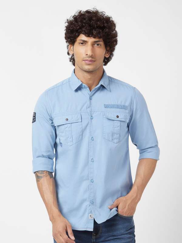 Spykar denim clearance shirts