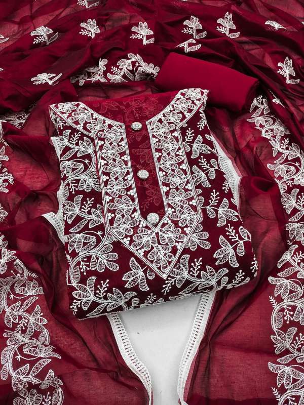 Maroon shop churidar material