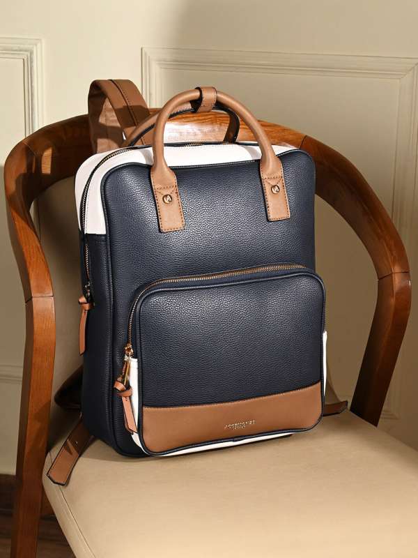 Buy Accessorize London Faux Leather Pocket Handle Backpack With 12 Laptop Sleeve Backpacks for Women 23919962 Myntra