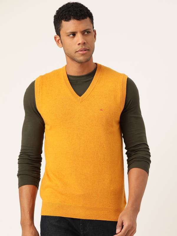 CAMPUS SUTRA Self Design High Neck Casual Men Yellow Sweater - Buy CAMPUS  SUTRA Self Design High Neck Casual Men Yellow Sweater Online at Best Prices  in India