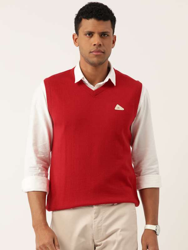 Monte Carlo Red Solid V Neck Sweater 5723052.htm Buy Monte Carlo