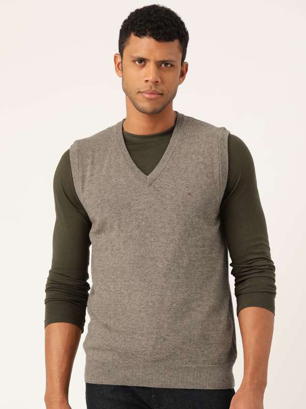 Monte Carlo Rust Brown Solid Sweater Vest 7331122.htm Buy Monte Carlo Rust Brown Solid Sweater Vest 7331122.htm online in India
