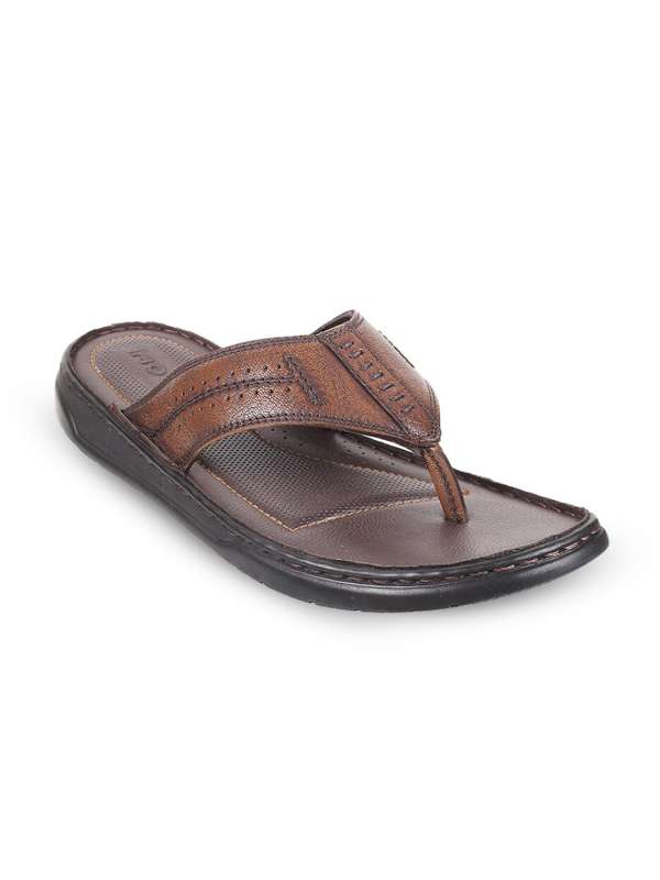 Myntra leather on sale sandals