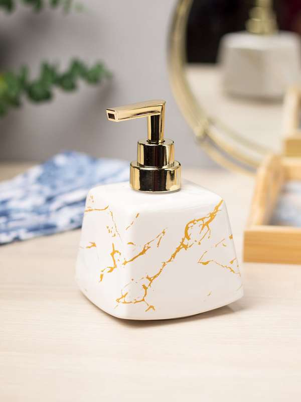 Buy White 300 ml Ceramic Liquid Soap Dispenser by Kookee at 20% OFF by  Kookee