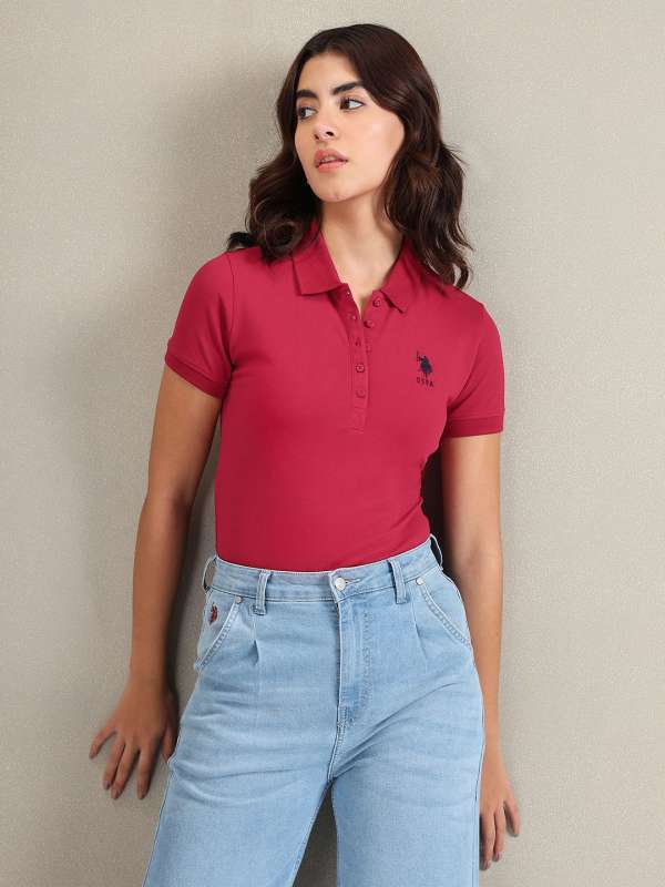 Us polo t shirts sales for womens online india