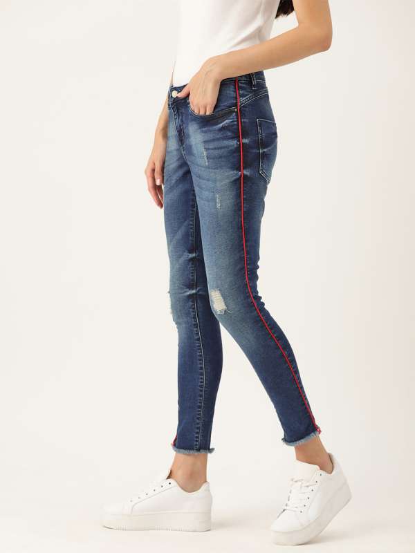 Off white side stripe hotsell jeans