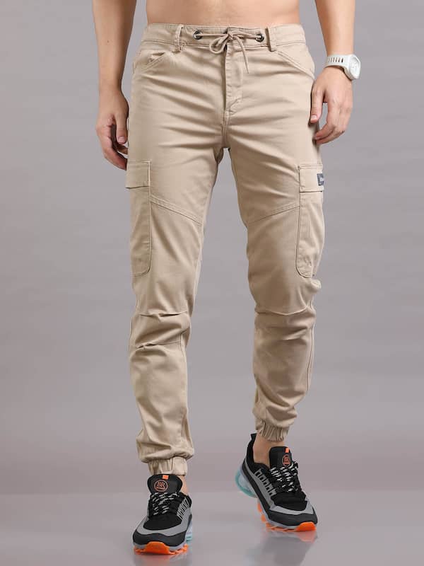 Stylish Khaki Cargo Trousers for Men-anthinhphatland.vn