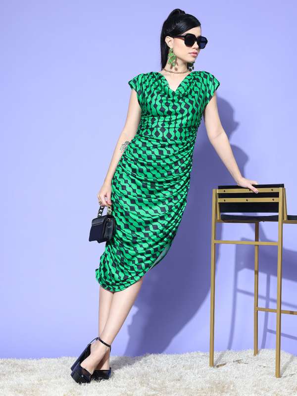 Green sheath dresses discount