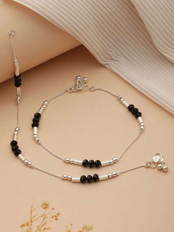 Buy Silver Anklets Online At Best Prices on Myntra