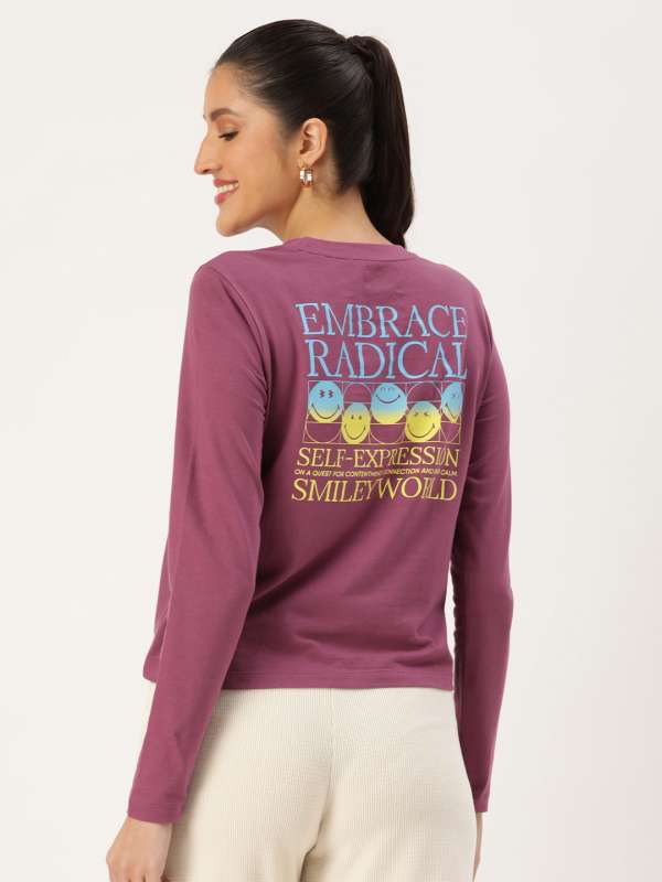 Smiley t shirt india discount