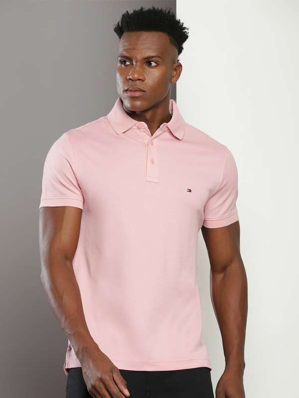 Tommy hilfiger pink polo shirt sales
