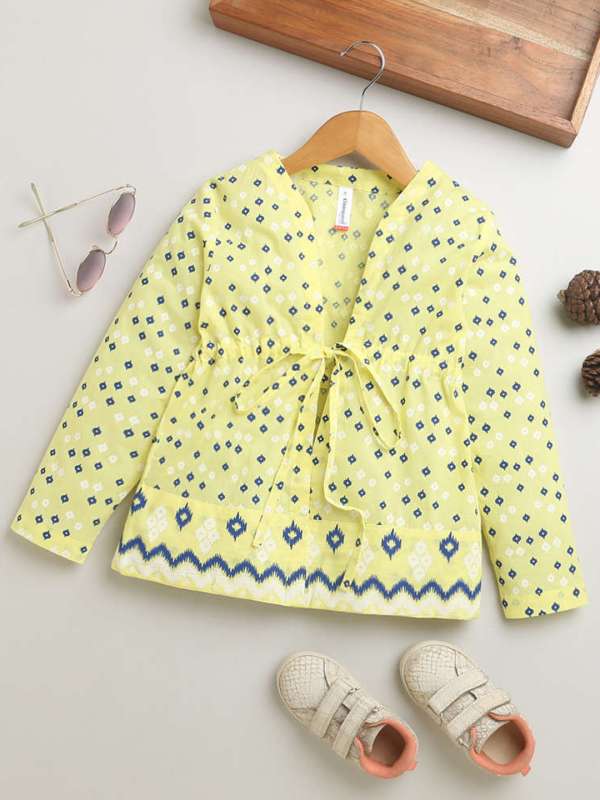 Girls yellow shrug store