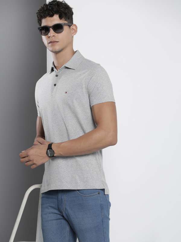 Grey Men Polo Tshirts Tommy Hilfiger Tinted Buy Grey Men Polo