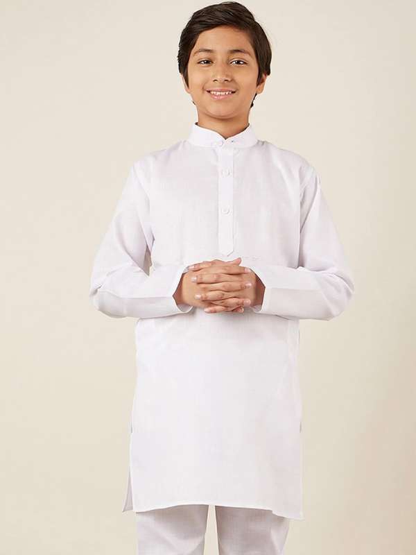 Boys White Kurtas Buy Boys White Kurtas online in India