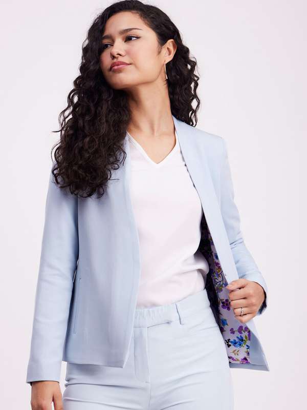 Light blue blazer discount womens