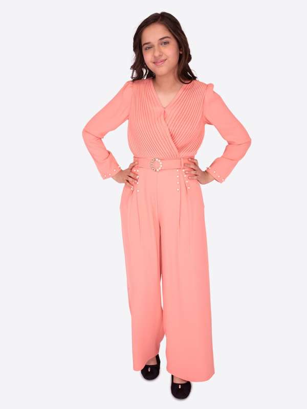 Peach shop colour jumpsuit