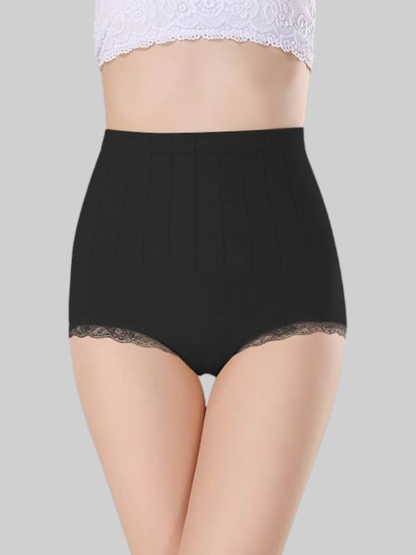 PLUMBURY® Women's High Waist Seamless Smooth Tummy Control Shapewear Panty  Briefs.