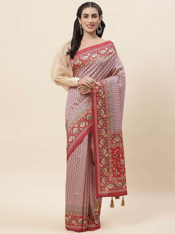 Meena Cotton 1411 ladies designer saree, With Blouse Piece