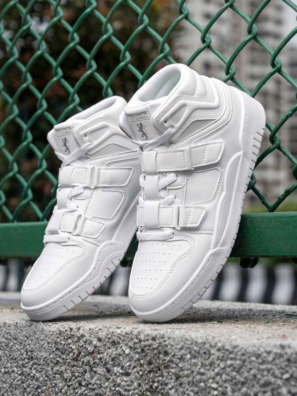 White Mid Top Sneakers Buy White Mid Top Sneakers online in India