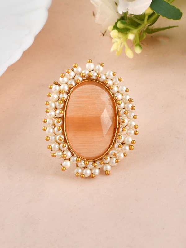 Original Pearl Ring Buy Original Pearl Ring online in India