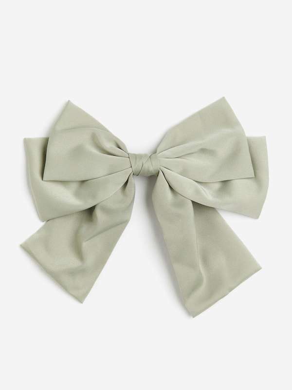 Satin Hair Bows for Women Mauve Pink