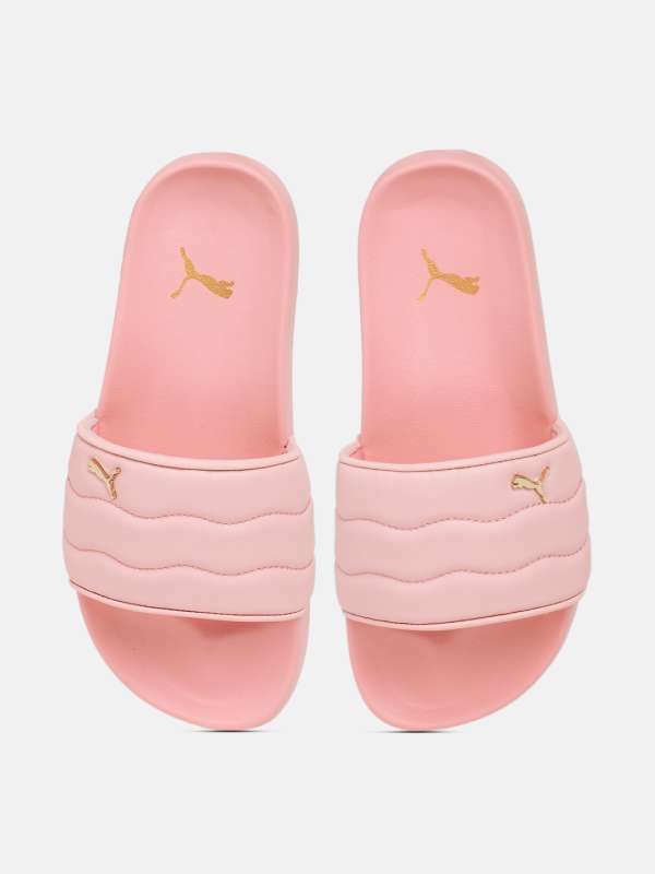 Pink discount puma sliders