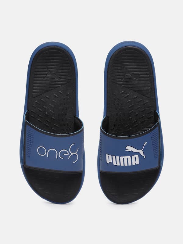 PUMA x One8 Virat Kohli Popcat 20 Sandals Blue/Gold 373661-02 - KICKS CREW-thanhphatduhoc.com.vn