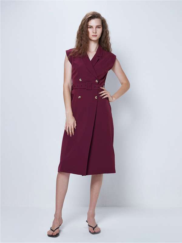 Cover Story Maroon Dresses Buy Cover Story Maroon Dresses online
