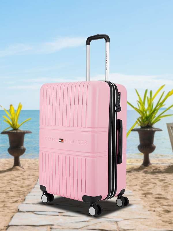 Tommy Hilfiger Colorado Spring Hard Luggage - Stylish Travel Bag Mid / Navy & White