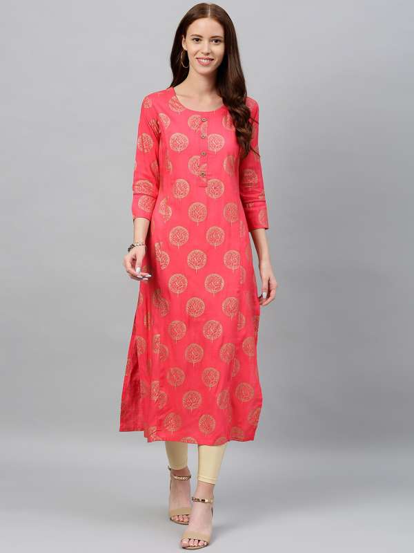 Long kurti designs with lace cheap
