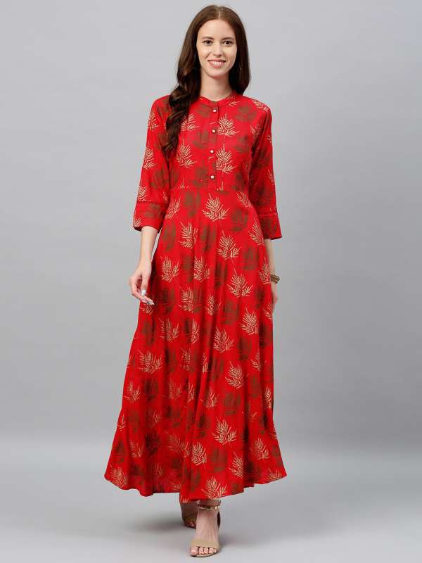 Red Anarkali Buy Trendy Red Anarkali Online in India Myntra