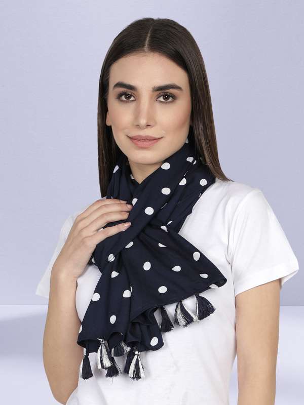 Polka Dot Stole Scarves - Buy Polka Dot Stole Scarves online in India