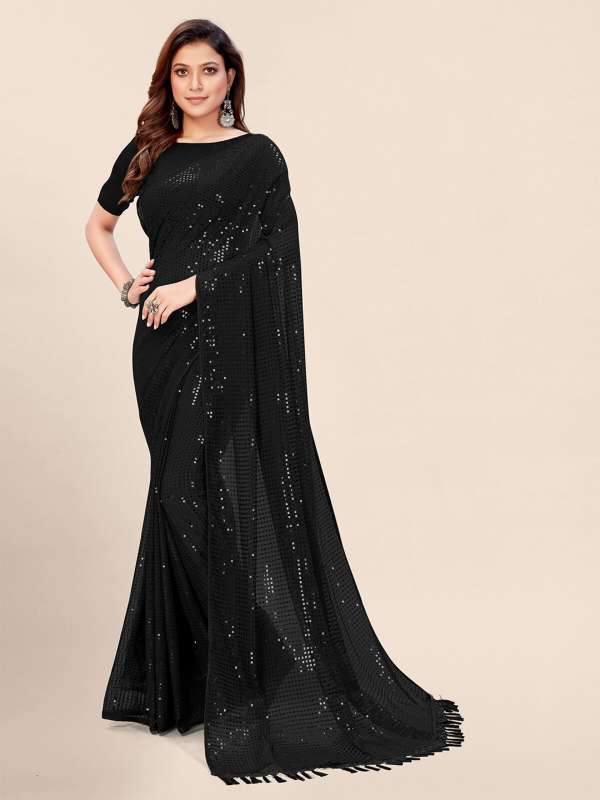 Buy Black Sarees for Women by Vanshaft Collection Online | Ajio.com-vdbnhatranghotel.vn