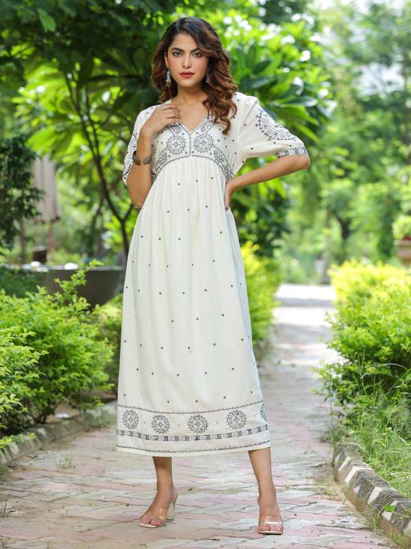 White Dress Buy White Dresses from Women Girls Online Myntra