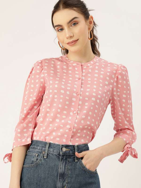 DressBerry - By Myntra Women Casual Pink Solid Polyester Square